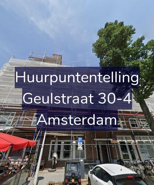 Foto gevel Huurpuntentelling voor Geulstraat 30-4, Amsterdam