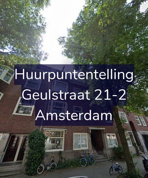 Foto gevel Huurpuntentelling voor Geulstraat 21-2, Amsterdam