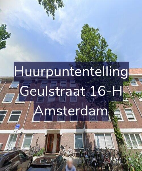 Foto gevel Huurpuntentelling voor Geulstraat 16-H, Amsterdam