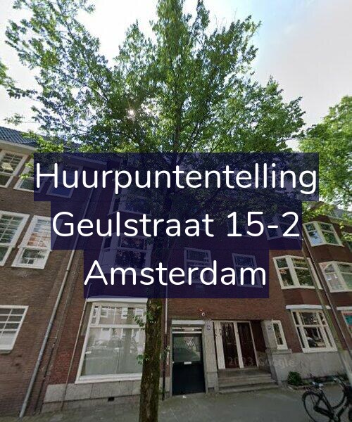 Foto gevel Huurpuntentelling voor Geulstraat 15-2, Amsterdam