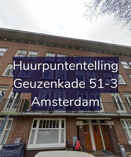Foto gevel Huurpuntentelling voor Geuzenkade 51-3, Amsterdam