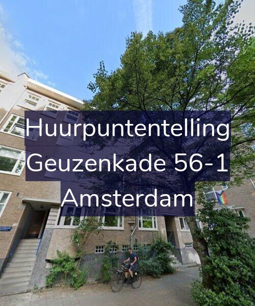 Foto gevel Huurpuntentelling voor Geuzenkade 56-1, Amsterdam