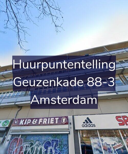 Foto gevel Huurpuntentelling voor Geuzenkade 88-3, Amsterdam