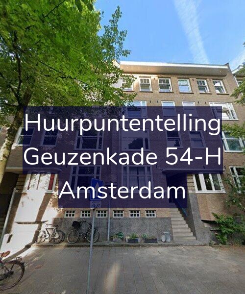 Foto gevel Huurpuntentelling voor Geuzenkade 54-H, Amsterdam