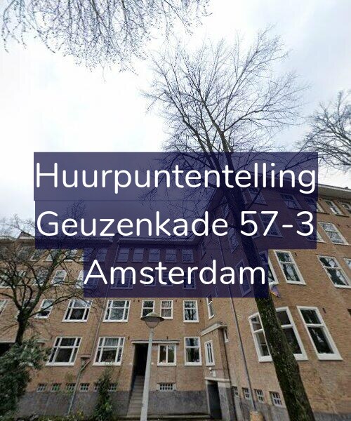 Foto gevel Huurpuntentelling voor Geuzenkade 57-3, Amsterdam