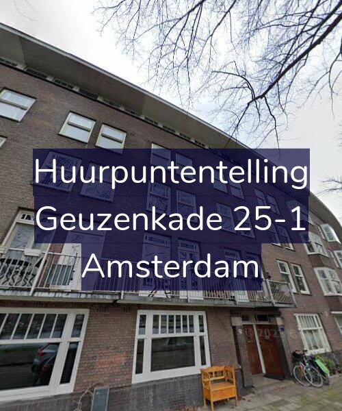 Foto gevel Huurpuntentelling voor Geuzenkade 25-1, Amsterdam