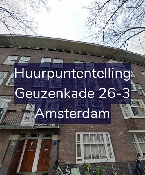 Foto gevel Huurpuntentelling voor Geuzenkade 26-3, Amsterdam