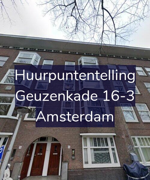 Foto gevel Huurpuntentelling voor Geuzenkade 16-3, Amsterdam