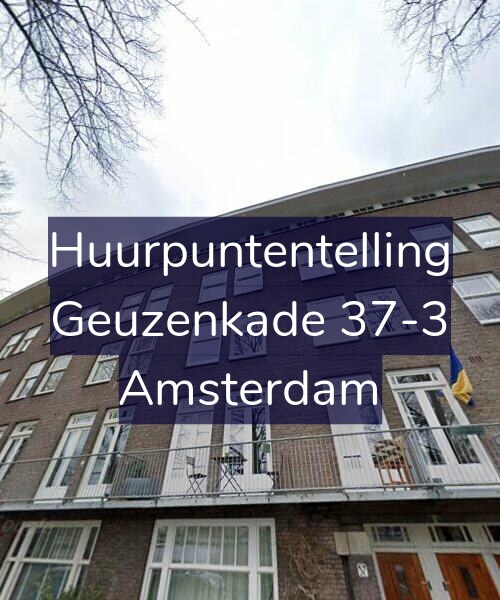 Foto gevel Huurpuntentelling voor Geuzenkade 37-3, Amsterdam