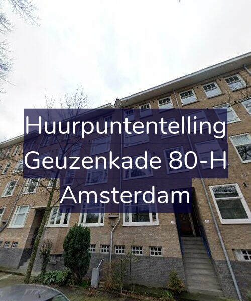 Foto gevel Huurpuntentelling voor Geuzenkade 80-H, Amsterdam
