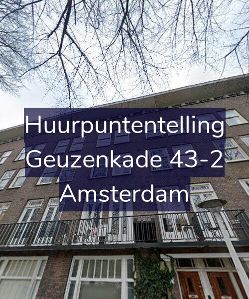 Foto gevel Huurpuntentelling voor Geuzenkade 43-2, Amsterdam