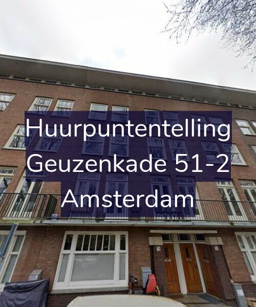 Foto gevel Huurpuntentelling voor Geuzenkade 51-2, Amsterdam