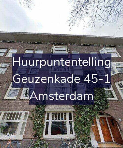 Foto gevel Huurpuntentelling voor Geuzenkade 45-1, Amsterdam