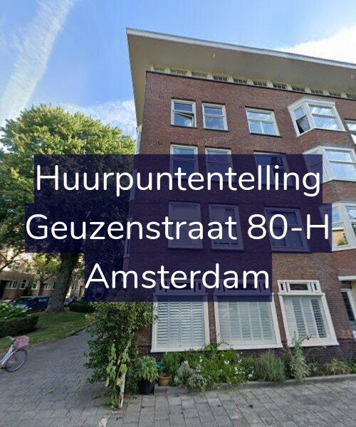 Foto gevel Huurpuntentelling voor Geuzenstraat 80-H, Amsterdam