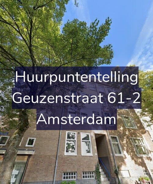 Foto gevel Huurpuntentelling voor Geuzenstraat 61-2, Amsterdam