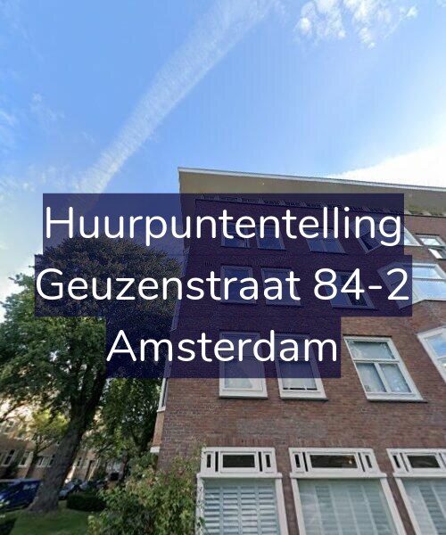 Foto gevel Huurpuntentelling voor Geuzenstraat 84-2, Amsterdam