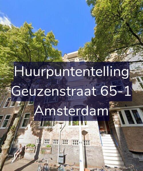 Foto gevel Huurpuntentelling voor Geuzenstraat 65-1, Amsterdam