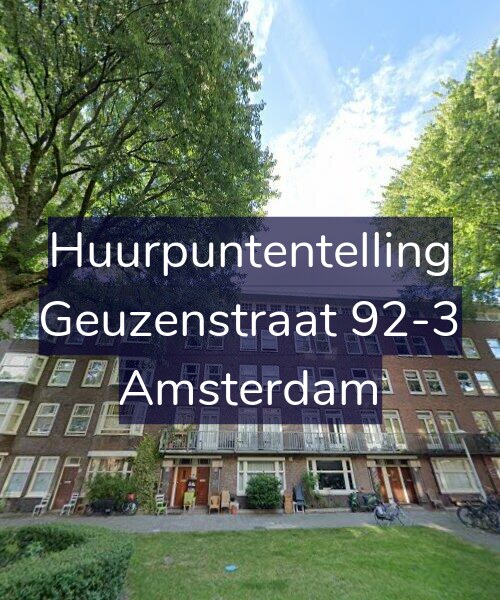 Foto gevel Huurpuntentelling voor Geuzenstraat 92-3, Amsterdam