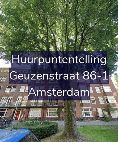 Foto gevel Huurpuntentelling voor Geuzenstraat 86-1, Amsterdam