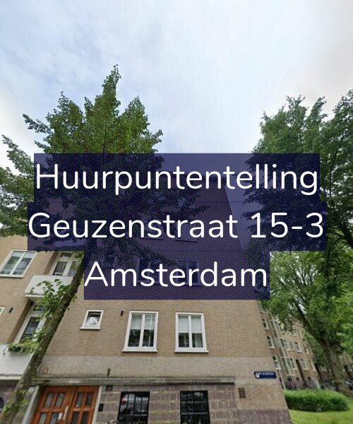 Foto gevel Huurpuntentelling voor Geuzenstraat 15-3, Amsterdam