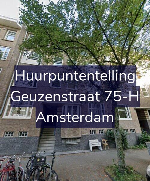 Foto gevel Huurpuntentelling voor Geuzenstraat 75-H, Amsterdam