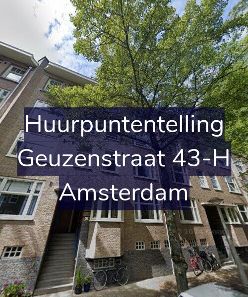 Foto gevel Huurpuntentelling voor Geuzenstraat 43-H, Amsterdam