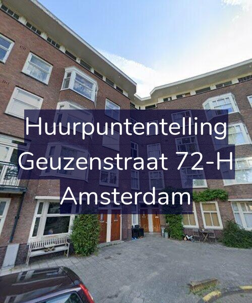 Foto gevel Huurpuntentelling voor Geuzenstraat 72-H, Amsterdam