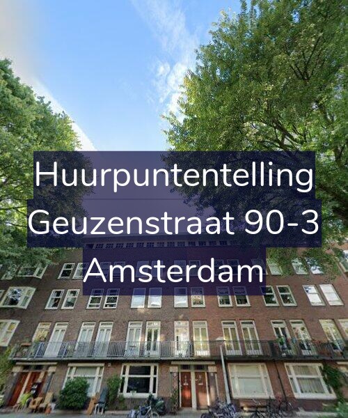 Foto gevel Huurpuntentelling voor Geuzenstraat 90-3, Amsterdam