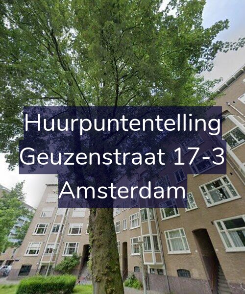 Foto gevel Huurpuntentelling voor Geuzenstraat 17-3, Amsterdam
