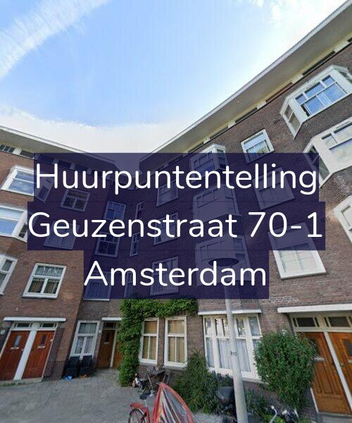 Foto gevel Huurpuntentelling voor Geuzenstraat 70-1, Amsterdam