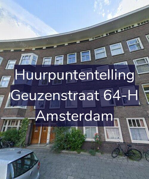 Foto gevel Huurpuntentelling voor Geuzenstraat 64-H, Amsterdam