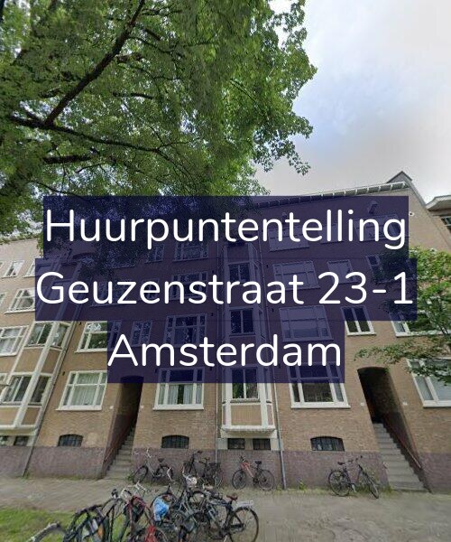 Foto gevel Huurpuntentelling voor Geuzenstraat 23-1, Amsterdam