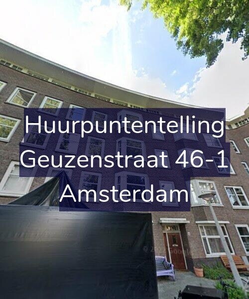 Foto gevel Huurpuntentelling voor Geuzenstraat 46-1, Amsterdam