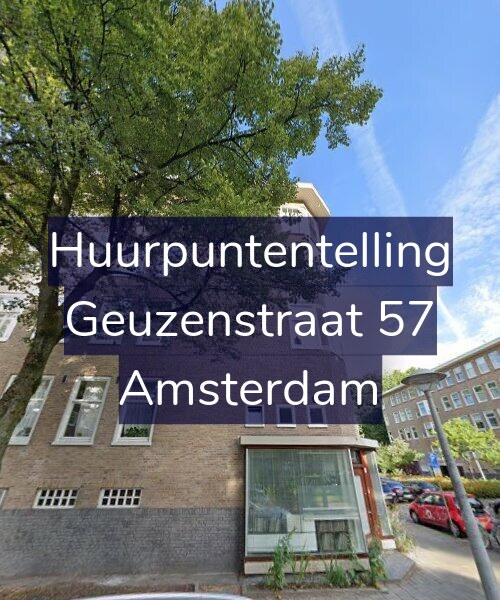 Foto gevel Huurpuntentelling voor Geuzenstraat 57, Amsterdam