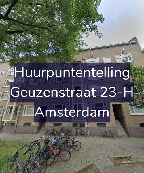 Foto gevel Huurpuntentelling voor Geuzenstraat 23-H, Amsterdam