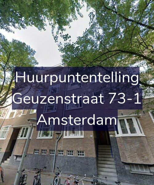 Foto gevel Huurpuntentelling voor Geuzenstraat 73-1, Amsterdam