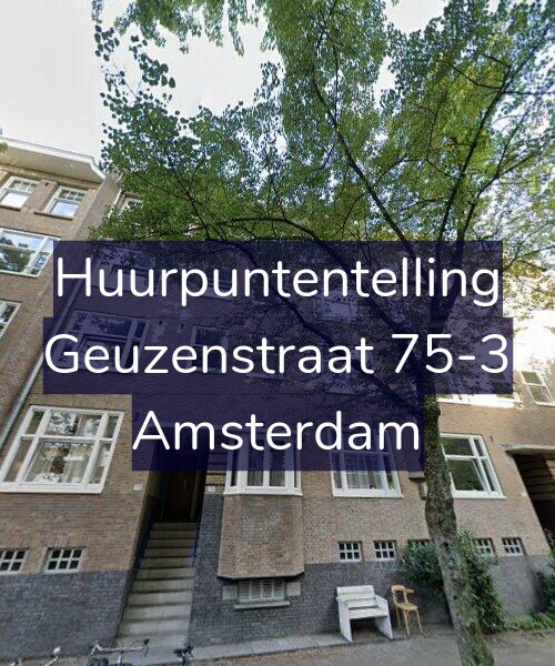 Foto gevel Huurpuntentelling voor Geuzenstraat 75-3, Amsterdam