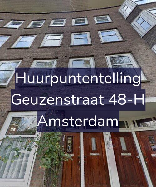 Foto gevel Huurpuntentelling voor Geuzenstraat 48-H, Amsterdam