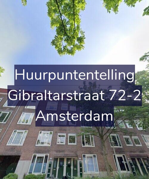 Foto gevel Huurpuntentelling voor Gibraltarstraat 72-2, Amsterdam