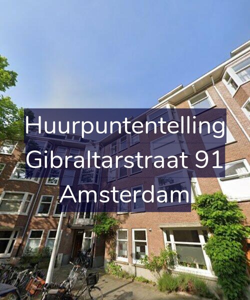 Foto gevel Huurpuntentelling voor Gibraltarstraat 91, Amsterdam