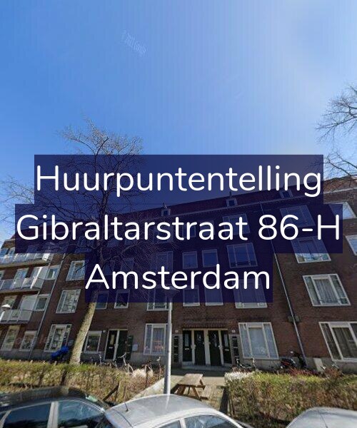 Foto gevel Huurpuntentelling voor Gibraltarstraat 86-H, Amsterdam