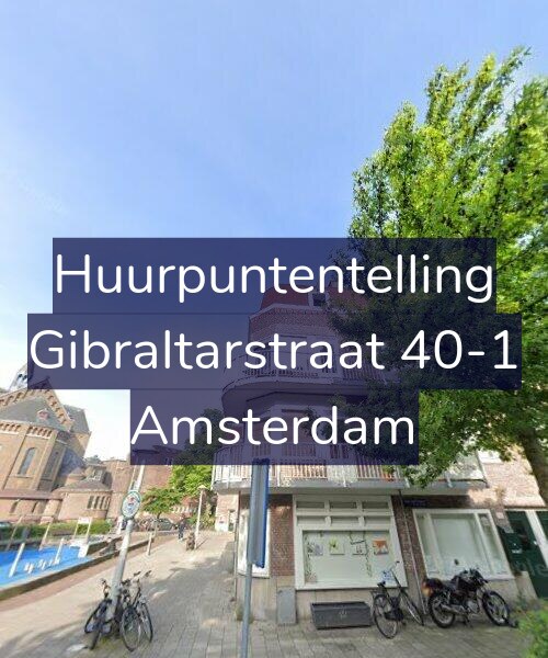 Foto gevel Huurpuntentelling voor Gibraltarstraat 40-1, Amsterdam