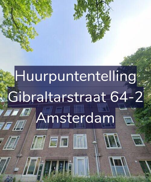 Foto gevel Huurpuntentelling voor Gibraltarstraat 64-2, Amsterdam