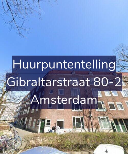 Foto gevel Huurpuntentelling voor Gibraltarstraat 80-2, Amsterdam