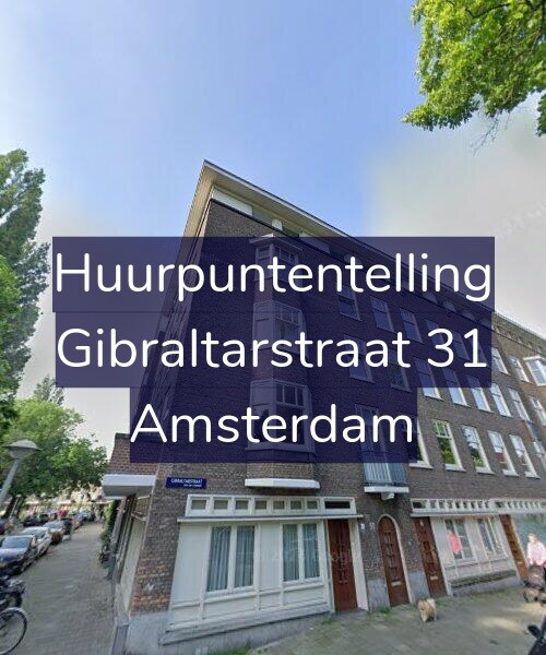 Foto gevel Huurpuntentelling voor Gibraltarstraat 31, Amsterdam
