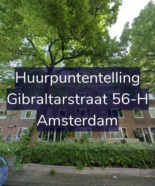 Foto gevel Huurpuntentelling voor Gibraltarstraat 56-H, Amsterdam