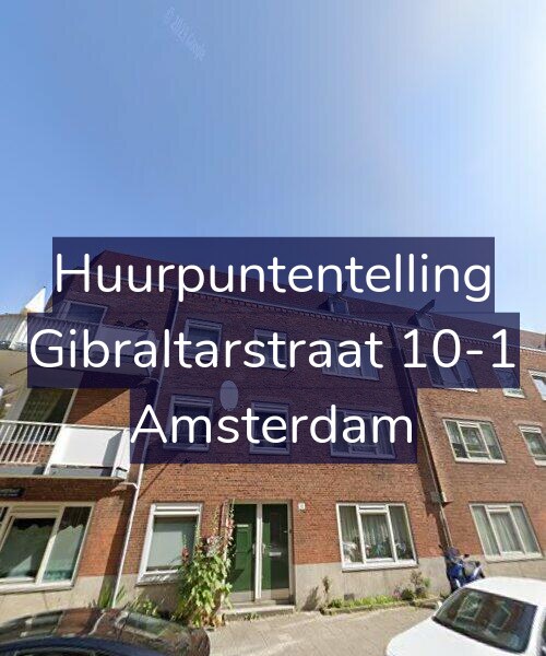Foto gevel Huurpuntentelling voor Gibraltarstraat 10-1, Amsterdam