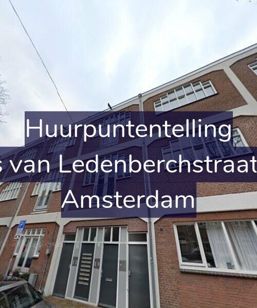 Foto gevel Huurpuntentelling voor Gillis van Ledenberchstraat 4-A, Amsterdam