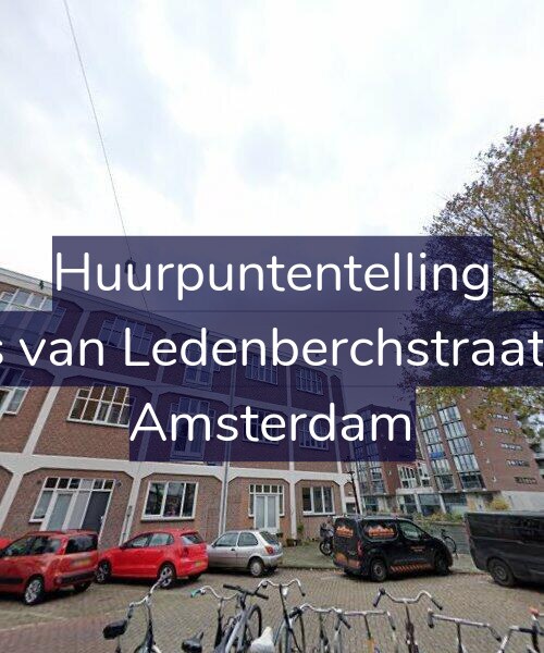 Foto gevel Huurpuntentelling voor Gillis van Ledenberchstraat 2-D, Amsterdam