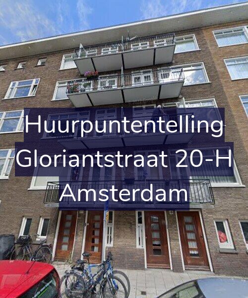 Foto gevel Huurpuntentelling voor Gloriantstraat 20-H, Amsterdam